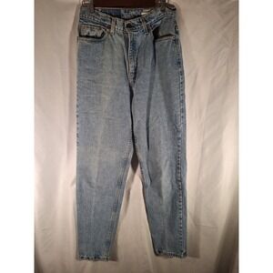 Levis 521 Tapered Fit Jeans Mens 12 Med Light Wash Blue Denim Made in USA 90s‎